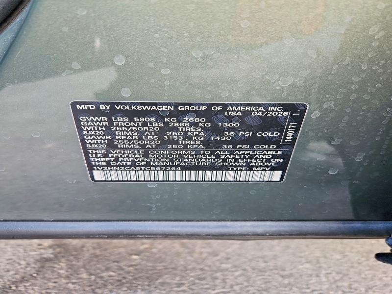 Aukcja sprzedaży 2026 Volkswagen Atlas, vin: 1V2HN2CA9TC567264, numer aukcji: 65225306