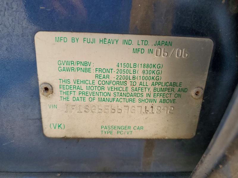 64704986 :رقم المزاد ، JF1SG65667G711892 vin ، 2007 Subaru Forester مزاد بيع