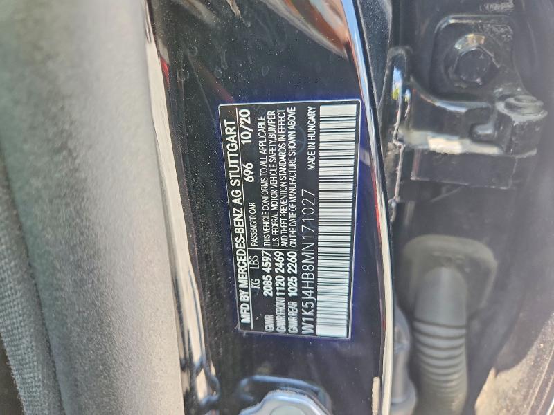 64836606 :رقم المزاد ، W1K5J4HB8MN171027 vin ، 2021 Mercedes-benz Cla مزاد بيع