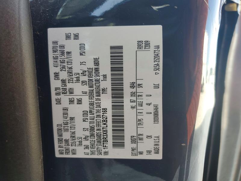 Aukcja sprzedaży 2020 Ford Transit 250, vin: 1FTBR3X87LKB27168, numer aukcji: 65988876