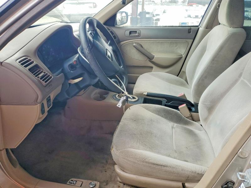 2001 Honda Civic მანქანა იყიდება აუქციონზე, vin: 2HGES16551H554206, აუქციონის ნომერი: 66250986