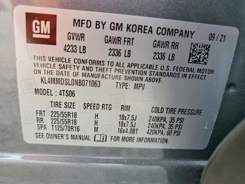 Продаж на аукціоні авто 2022 Buick Encore Gx, vin: KL4MMDSL0NB071063, номер лоту: 63912576