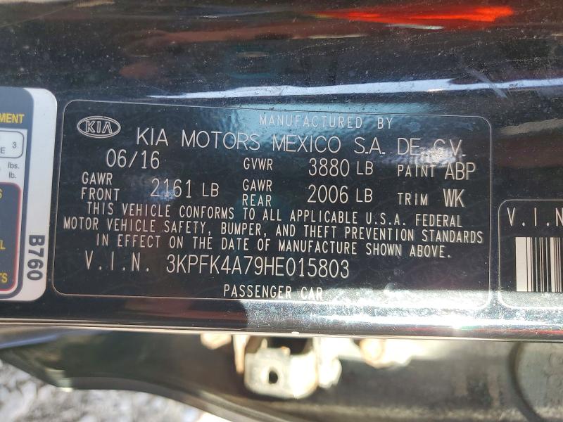 Aukcja sprzedaży 2017 Kia Forte, vin: 3KPFK4A79HE015803, numer aukcji: 66178486