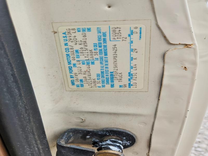 Aukcja sprzedaży 1989 Ford F250, vin: 1FTEF25H7KPB34254, numer aukcji: 63995946
