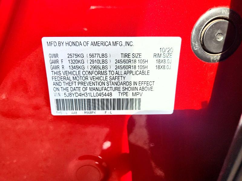 Aukcja sprzedaży 2020 Acura Mdx, vin: 5J8YD4H31LL045448, numer aukcji: 66418886