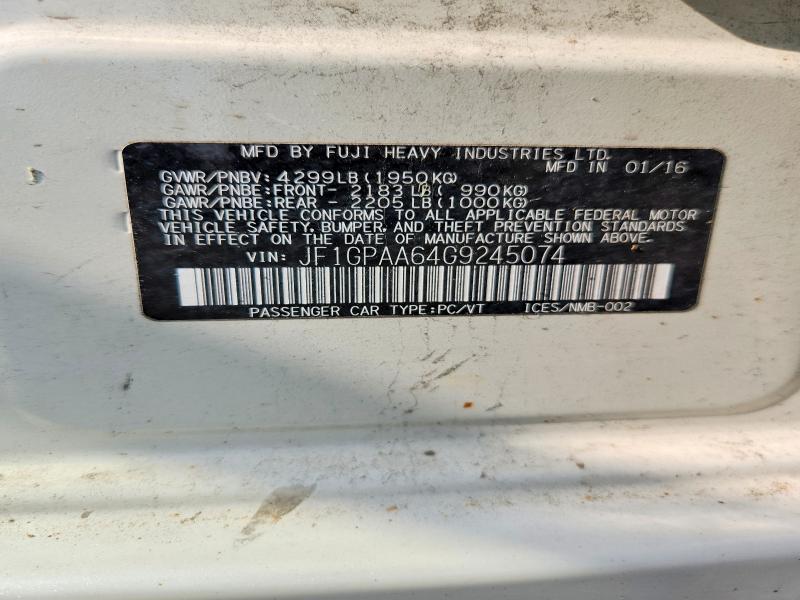 Продажа на аукционе авто 2016 Subaru Impreza, vin: JF1GPAA64G9245074, номер лота: 64606566