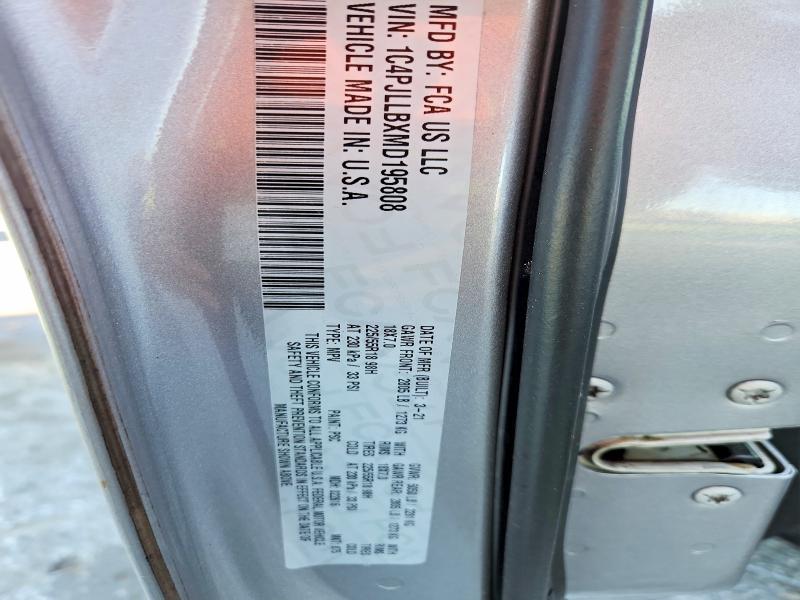 Продаж на аукціоні авто 2021 Jeep Cherokee, vin: 1C4PJLLBXMD195808, номер лоту: 64733926