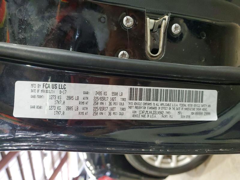 2018 Jeep Cherokee მანქანა იყიდება აუქციონზე, vin: 1C4PJMLX4JD514942, აუქციონის ნომერი: 66557856