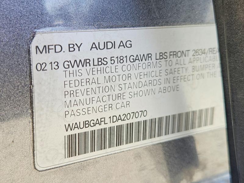 Aukcja sprzedaży 2013 Audi S4, vin: WAUBGAFL1DA207070, numer aukcji: 65841886