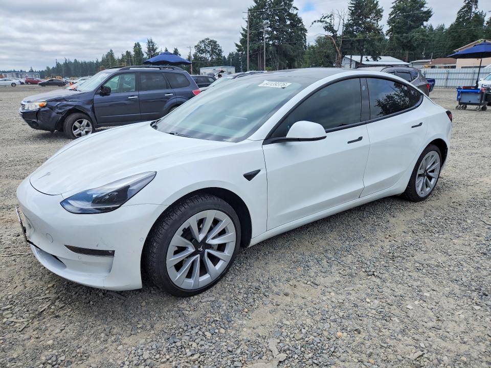 64139376 :رقم المزاد ، 5YJ3E1EB0MF868988 vin ، 2021 Tesla Model 3 مزاد بيع