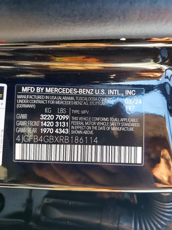 Продажа на аукционе авто 2024 Mercedes-benz Gle, vin: 4JGFB4GBXRB186114, номер лота: 64087076