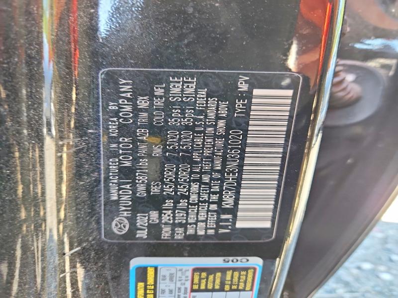 Aukcja sprzedaży 2022 Hyundai Palisade, vin: KM8R7DHE3NU361020, numer aukcji: 65537546