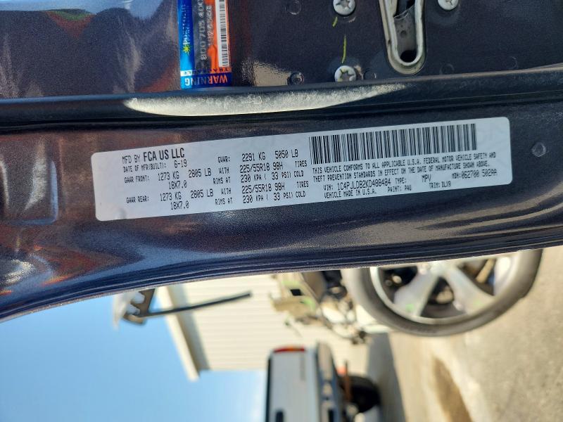 Aukcja sprzedaży 2019 Jeep Cherokee, vin: 1C4PJLDB2KD488484, numer aukcji: 64974586