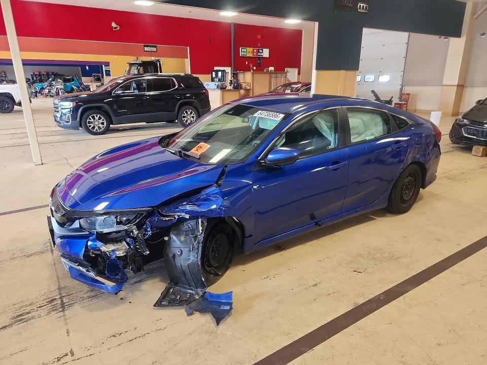 2020 Honda Civic მანქანა იყიდება აუქციონზე, vin: 2HGFC2F61LH596987, აუქციონის ნომერი: 64736586