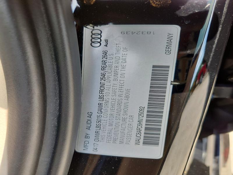 66207536 :رقم المزاد ، WAUC8AFC6HN125092 vin ، 2017 Audi A6 مزاد بيع