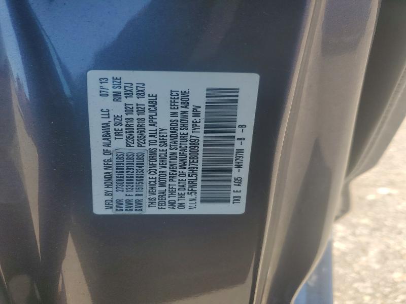 Продаж на аукціоні авто 2014 Honda Odyssey, vin: 5FNRL5H97EB009897, номер лоту: 65729556