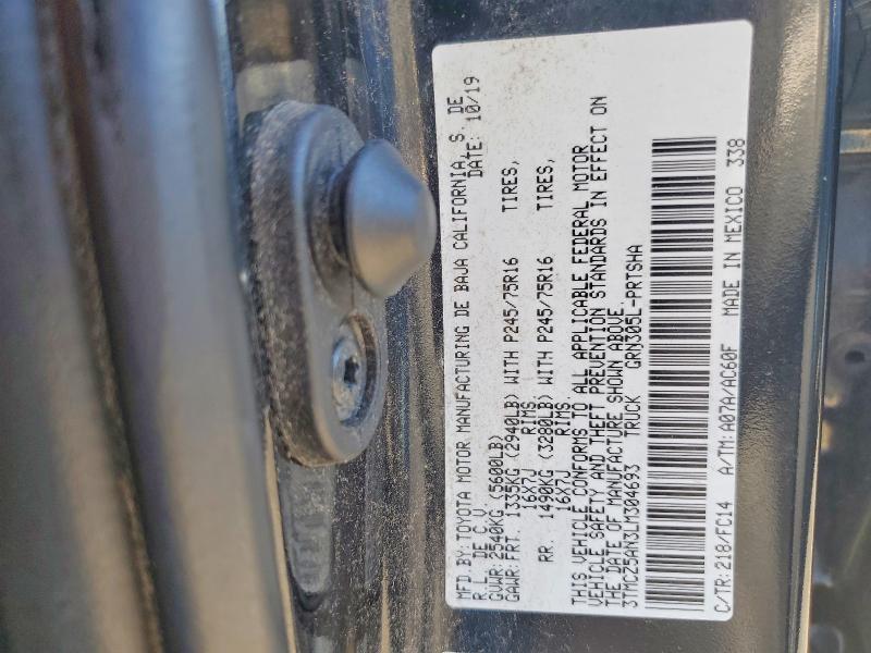Продажа на аукционе авто 2020 Toyota Tacoma, vin: 3TMCZ5AN3LM304693, номер лота: 63343746