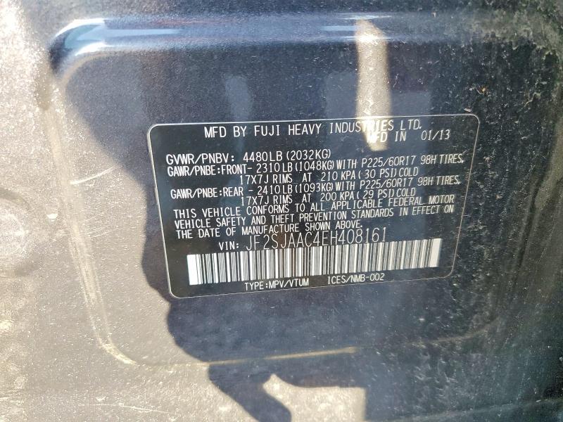 Aukcja sprzedaży 2014 Subaru Forester, vin: JF2SJAAC4EH408161, numer aukcji: 63491716