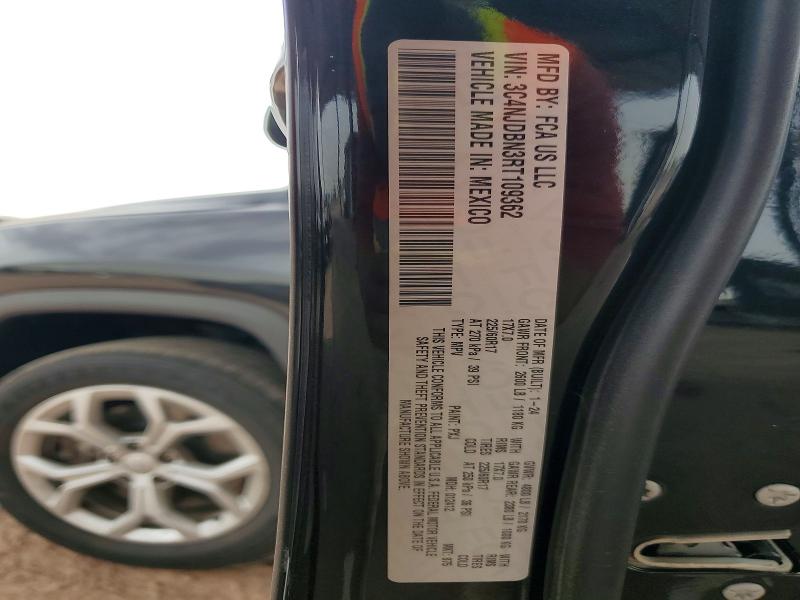 2024 Jeep Compass მანქანა იყიდება აუქციონზე, vin: 3C4NJDBN3RT109362, აუქციონის ნომერი: 63365256