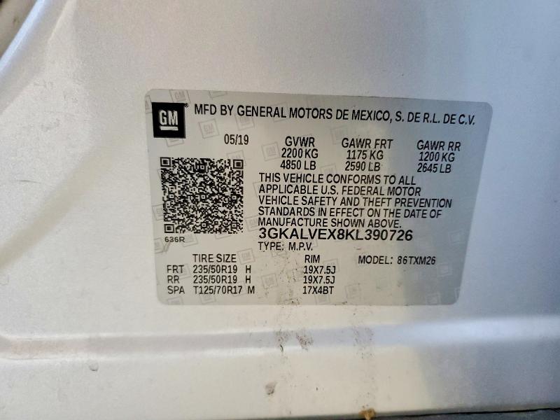 Aukcja sprzedaży 2019 Gmc Terrain, vin: 3GKALVEX8KL390726, numer aukcji: 65750436