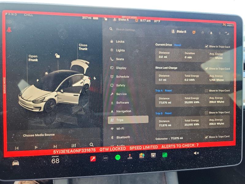 Продаж на аукціоні авто 2022 Tesla Model 3, vin: 5YJ3E1EA0NF331675, номер лоту: 63567546