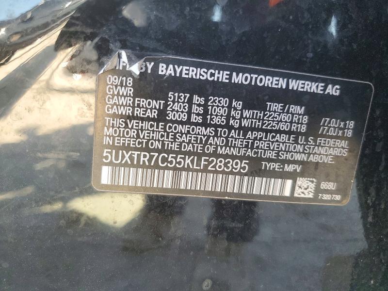 Aukcja sprzedaży 2019 Bmw X3, vin: 5UXTR7C55KLF28395, numer aukcji: 65234676