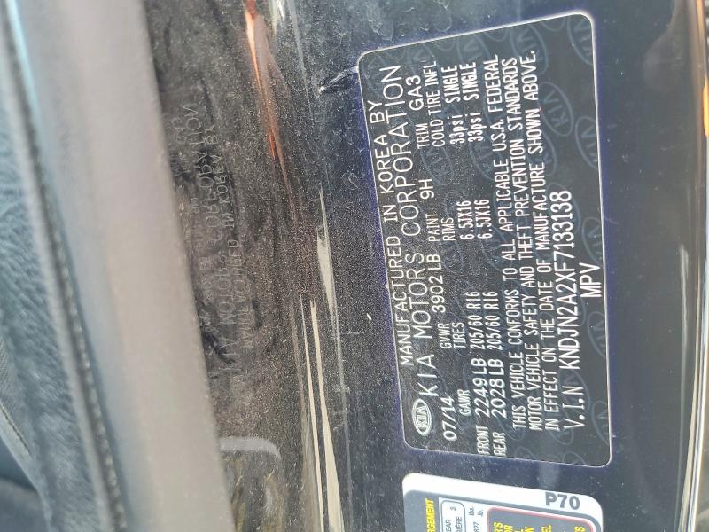 Aukcja sprzedaży 2015 Kia Soul, vin: KNDJN2A2XF7133138, numer aukcji: 66288746