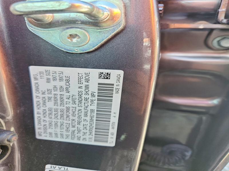 2021 Honda Cr-v მანქანა იყიდება აუქციონზე, vin: 2HKRW2H53MH601588, აუქციონის ნომერი: 63144496