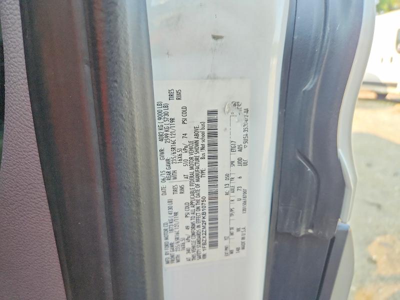 64675136 :رقم المزاد ، 1FBZX2ZM2FKB10750 vin ، 2015 Ford Transit مزاد بيع