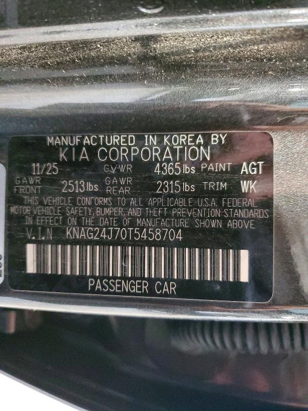 Продажа на аукционе авто 2026 Kia K5, vin: KNAG24J70T5458704, номер лота: 65097746