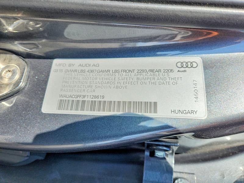 Auction sale of the 2015 Audi A3, vin: WAUACGFF3F1128619, lot number: 64232156