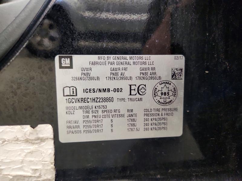 Продажа на аукционе авто 2017 Chevrolet Silverado, vin: 1GCVKREC1HZ238860, номер лота: 64749566