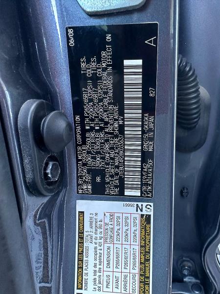 2008 Toyota 4runner მანქანა იყიდება აუქციონზე, vin: JTEBU14R28K033637, აუქციონის ნომერი: 66972496