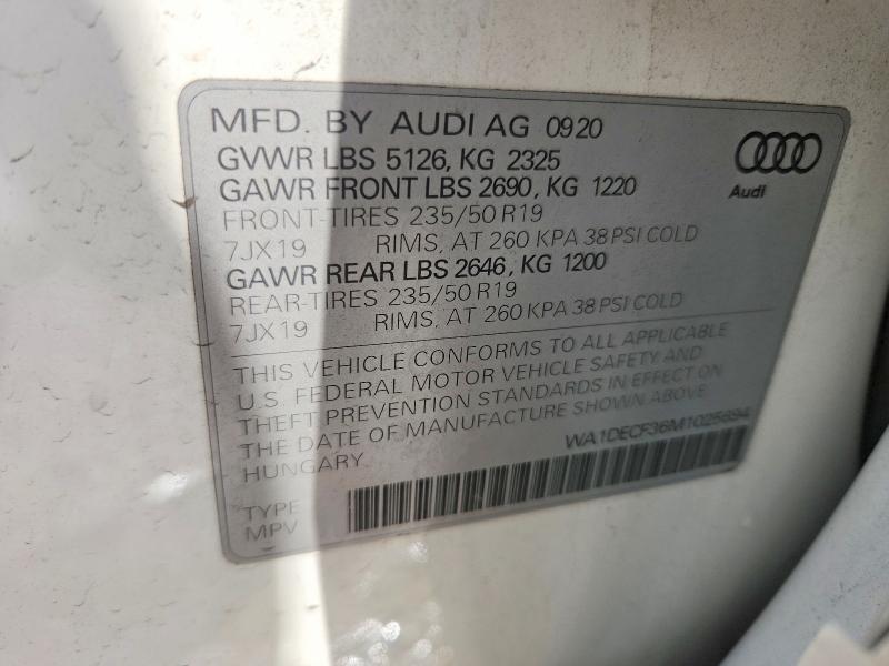 Продаж на аукціоні авто 2021 Audi Q3, vin: WA1DECF36M1025694, номер лоту: 64224616