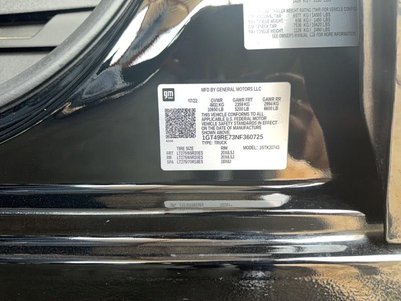 64496136 :رقم المزاد ، 1GT49RE73NF360725 vin ، 2022 Gmc Sierra مزاد بيع