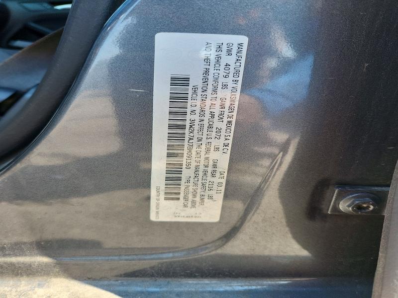 Продаж на аукціоні авто 2011 Volkswagen Jetta, vin: 3VW2K7AJ7BM091350, номер лоту: 63918606