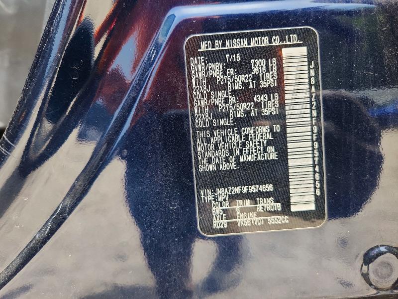 Продажа на аукционе авто 2015 Infiniti Qx80, vin: JN8AZ2NF9F9574656, номер лота: 66521796