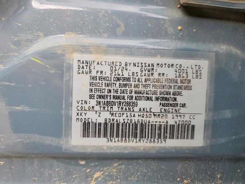 64770066 :رقم المزاد ، 3N1AB8DV1RY288359 vin ، 2024 Nissan Sentra مزاد بيع