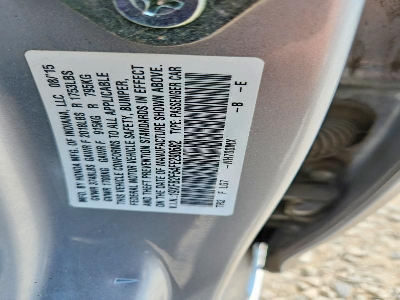 Aukcja sprzedaży 2015 Honda Civic, vin: 19XFB2F54FE290682, numer aukcji: 62494356