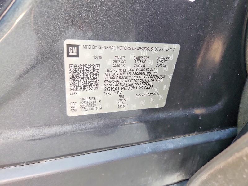 Aukcja sprzedaży 2019 Gmc Terrain, vin: 3GKALPEV9KL247228, numer aukcji: 65503706
