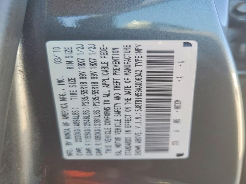 Aukcja sprzedaży 2010 Acura Rdx, vin: 5J8TB1H59AA006342, numer aukcji: 65293066