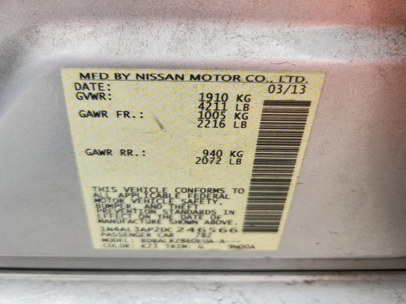 66449046 :رقم المزاد ، 1N4AL3AP2DC246566 vin ، 2013 Nissan Altima مزاد بيع