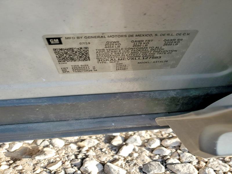 63939116 :رقم المزاد ، 3GKALMEVXLL127583 vin ، 2020 Gmc Terrain مزاد بيع