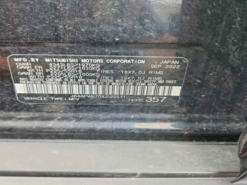 Продаж на аукціоні авто 2022 Mitsubishi Outlander Sport, vin: JA4APVAU7NU022571, номер лоту: 63528686