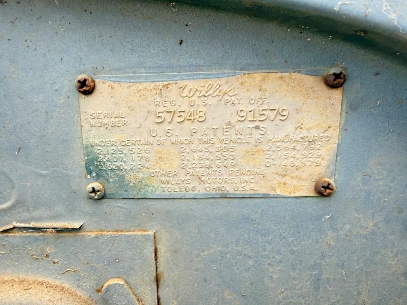 Aukcja sprzedaży 1959 Jeep Wrangler Willys 4wd, vin: 5754891579, numer aukcji: 64200286