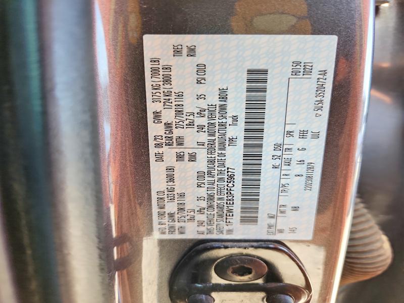 65348186 :رقم المزاد ، 1FTEW1E83PFC59677 vin ، 2023 Ford F150 مزاد بيع