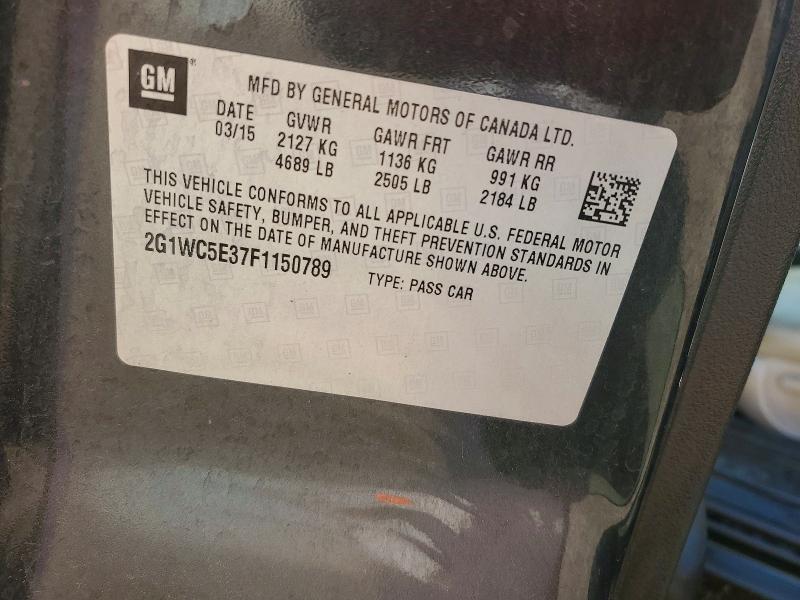 Продажа на аукционе авто 2015 Chevrolet Impala Limited, vin: 2G1WC5E37F1150789, номер лота: 65134756