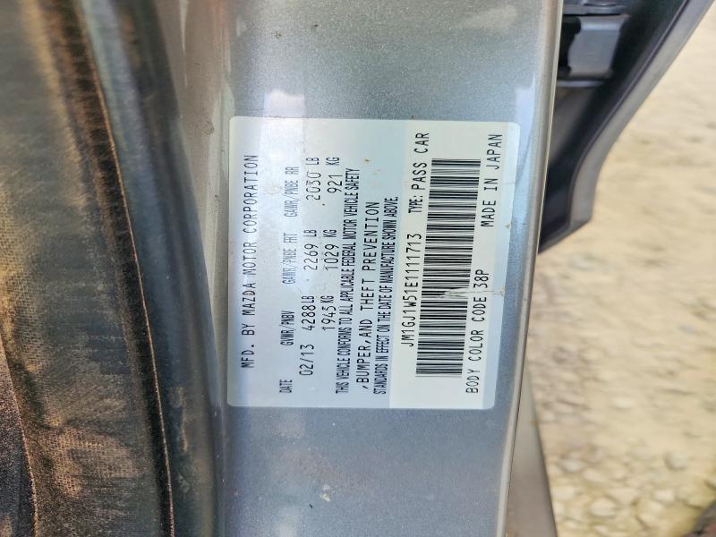 2014 Mazda 6 მანქანა იყიდება აუქციონზე, vin: JM1GJ1W51E1111713, აუქციონის ნომერი: 63890066