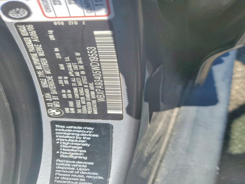 Продаж на аукціоні авто 2005 Bmw X3, vin: WBXPA93405WD19553, номер лоту: 63536646