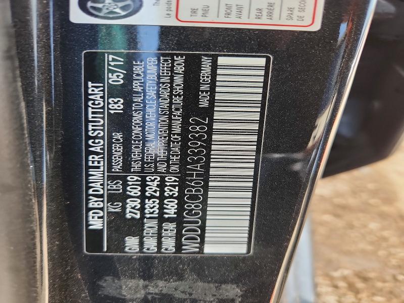 Продаж на аукціоні авто 2017 Mercedes-benz S, vin: WDDUG8CB6HA339382, номер лоту: 63435556